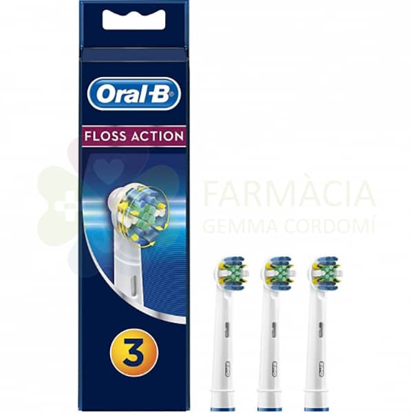 RECAMBIO 3 UNIDADES CEPILLO ELECTRICO ORAL-B FLOSS ACTION