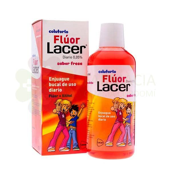 LACER COLUTORIO FLUOR DIARIO 0,05% SABOR FRESA 500ML