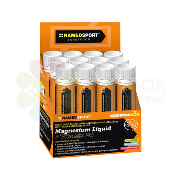 MAGNESIUM LIQUID +VITAMINA B6 25ML NAMEDSPORT